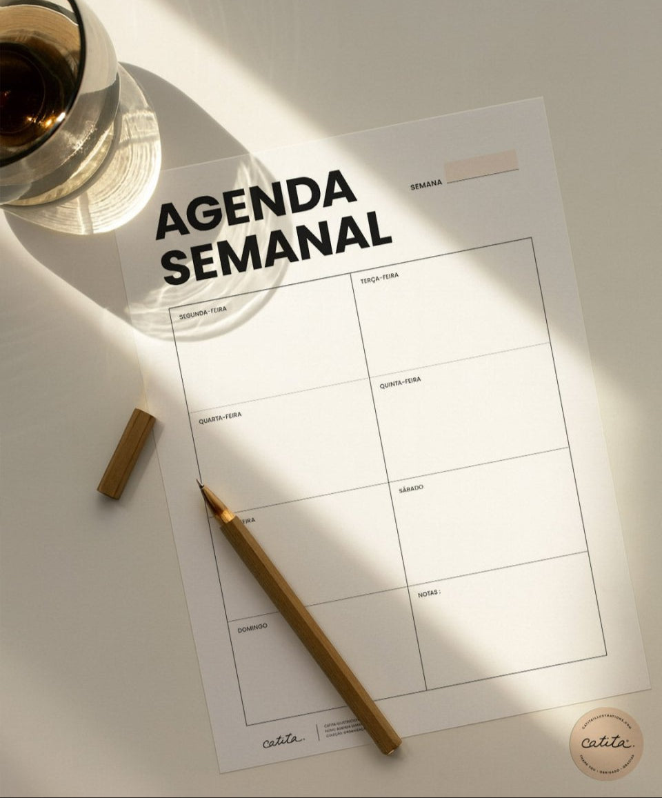 Agenda Semanal - Printables Catita illustrations