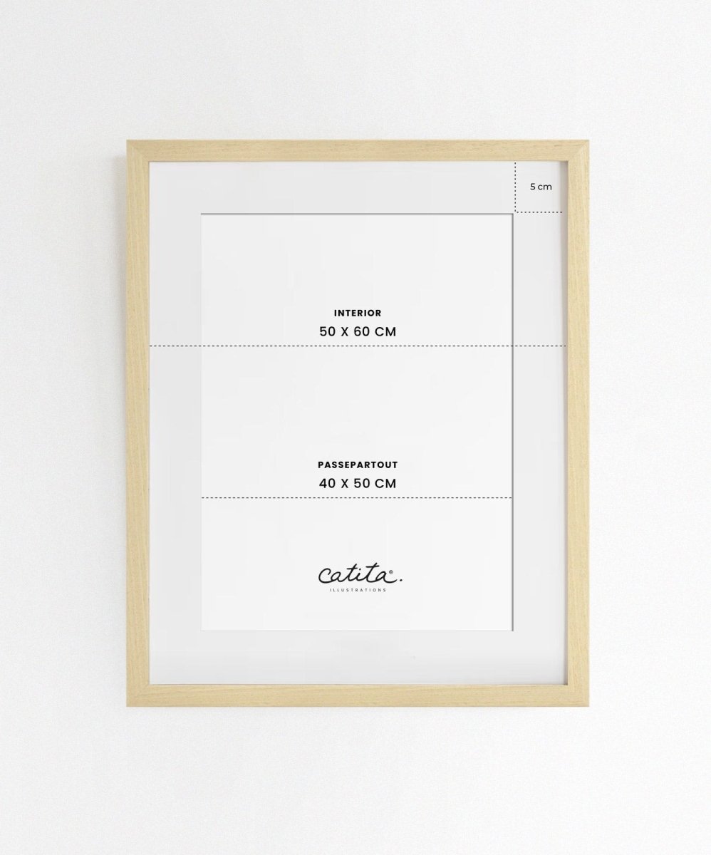 Moldura de Madeira Natural - Molduras Catita illustrations