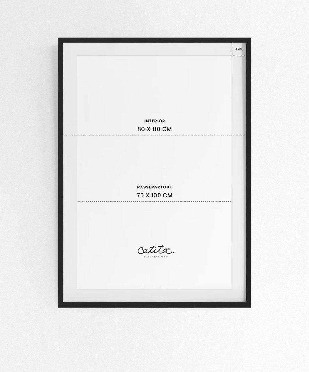 Moldura de Madeira Preta - Molduras Catita illustrations