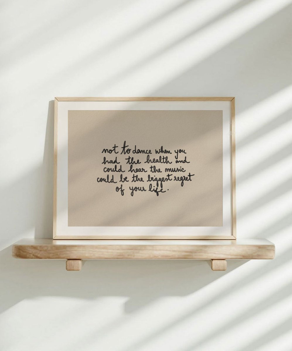 Poster 'No Regrets' - Posters Catita illustrations