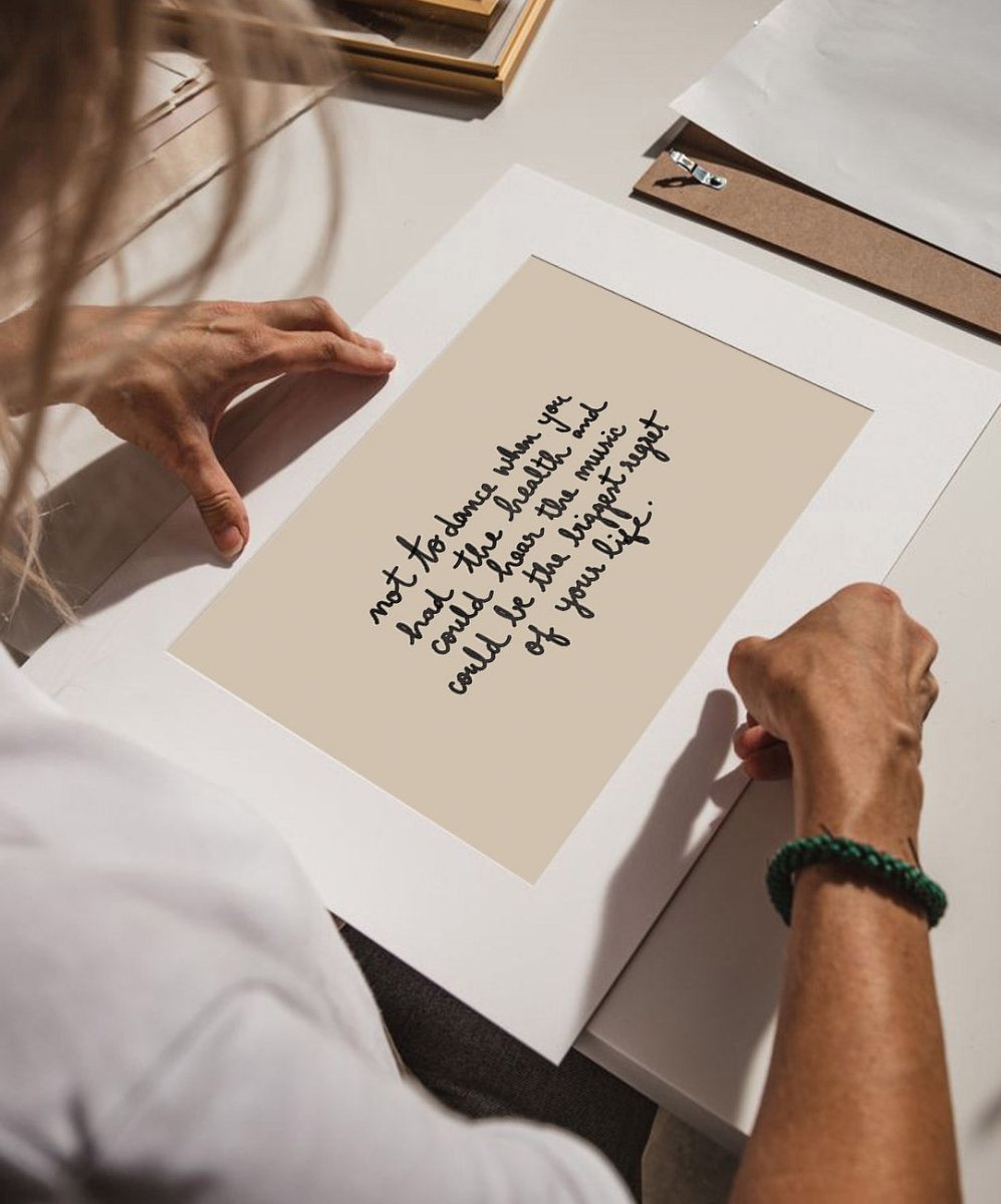 Poster 'No Regrets' - Posters Catita illustrations