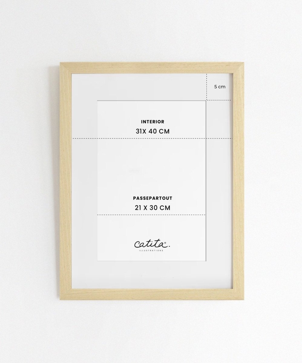 Moldura de Madeira Natural - Molduras Catita illustrations