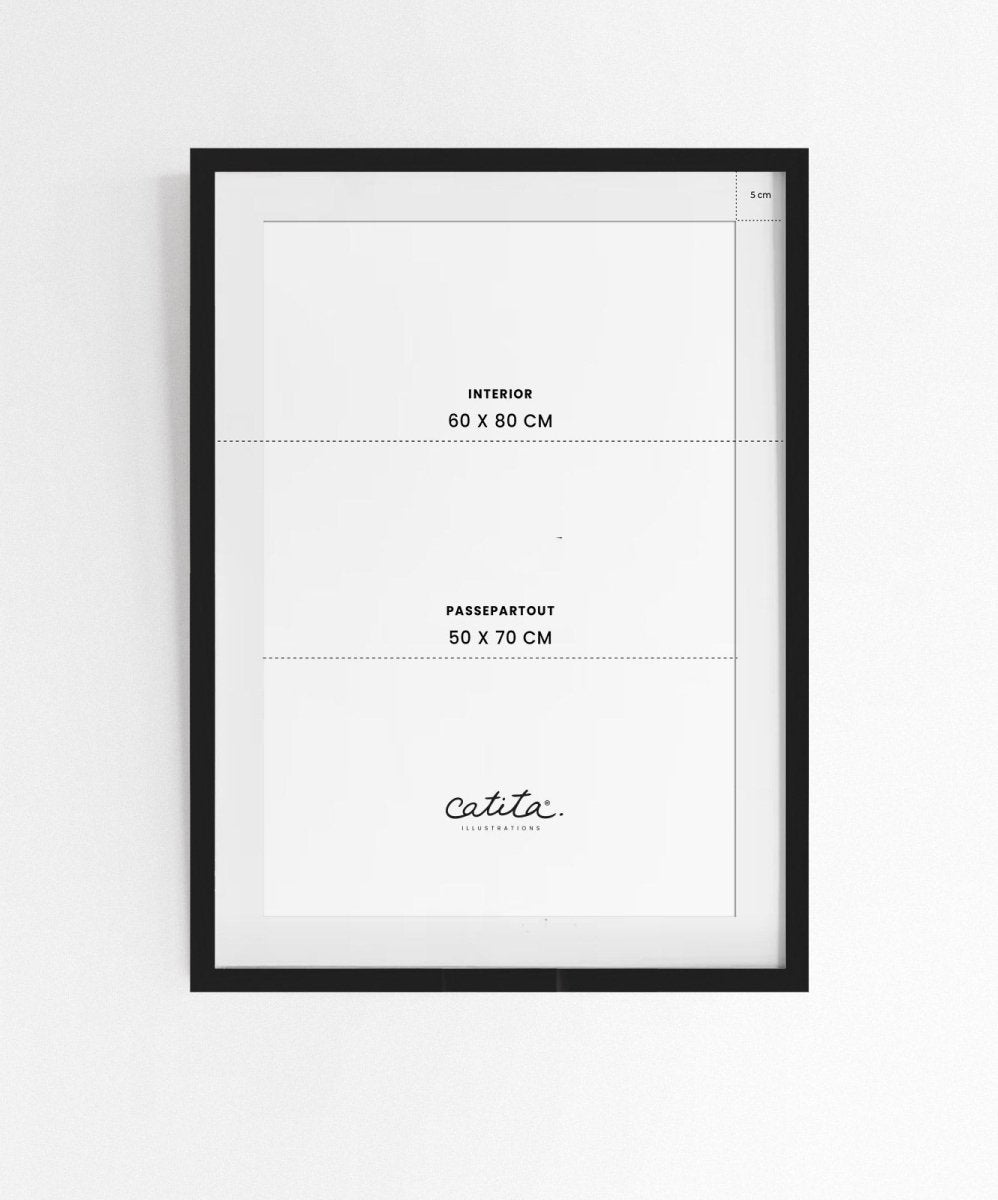 Moldura de Madeira Preta - Molduras Catita illustrations